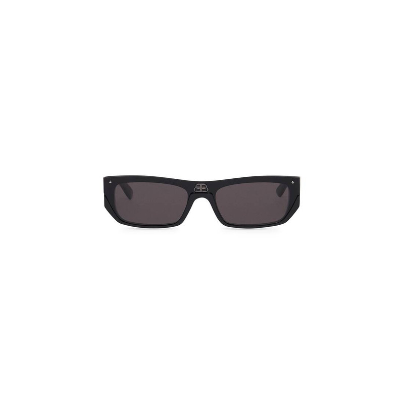 Shield Rectangle Sunglasses in Black 1