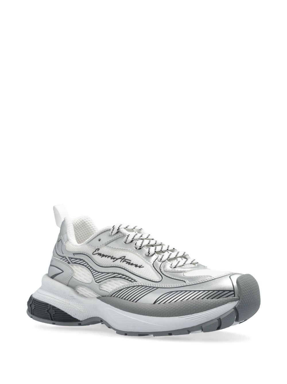 logo-embossed sneakers - 2