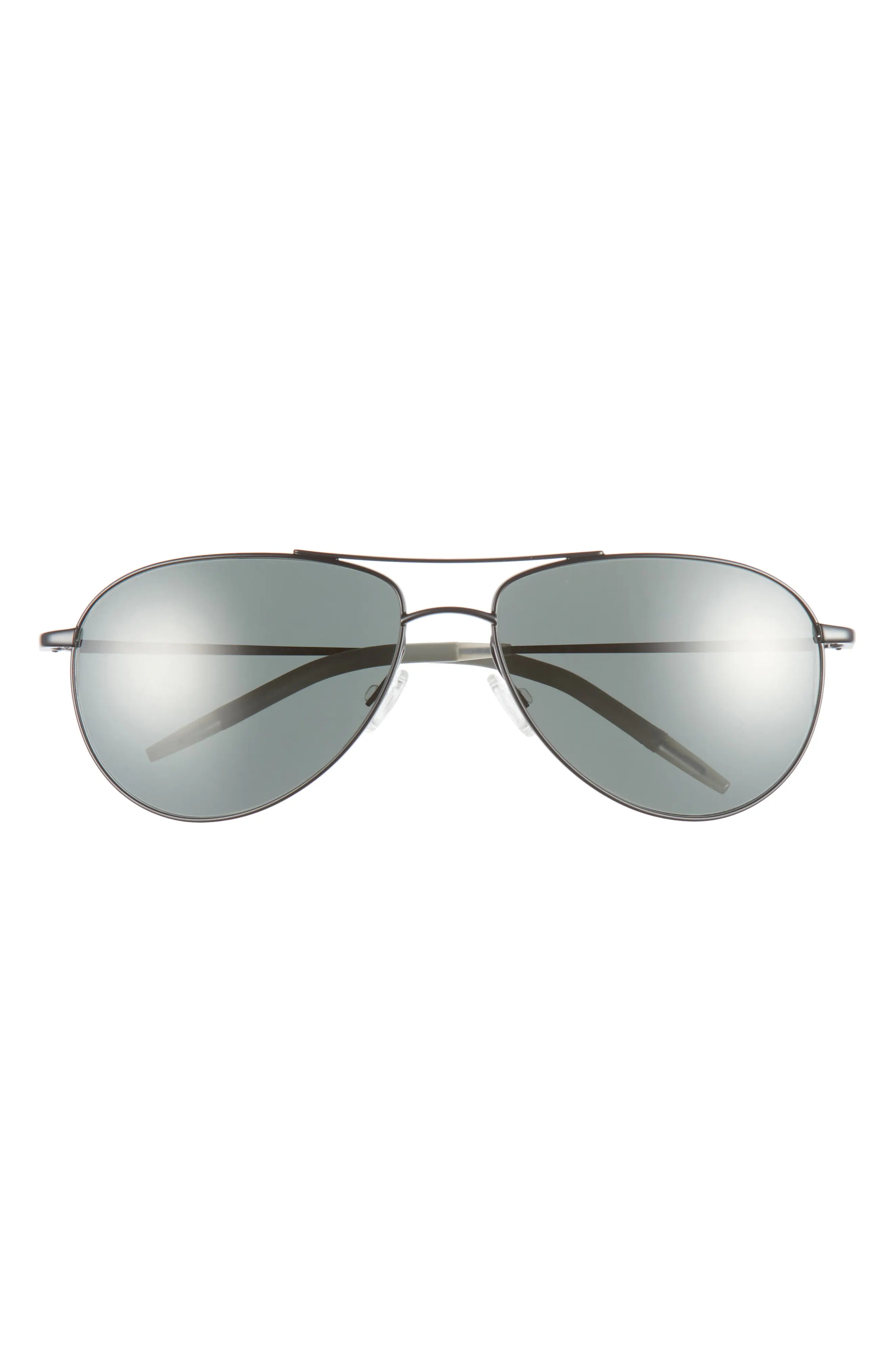 Dresner 56mm Polarized Aviator Sunglasses - 1