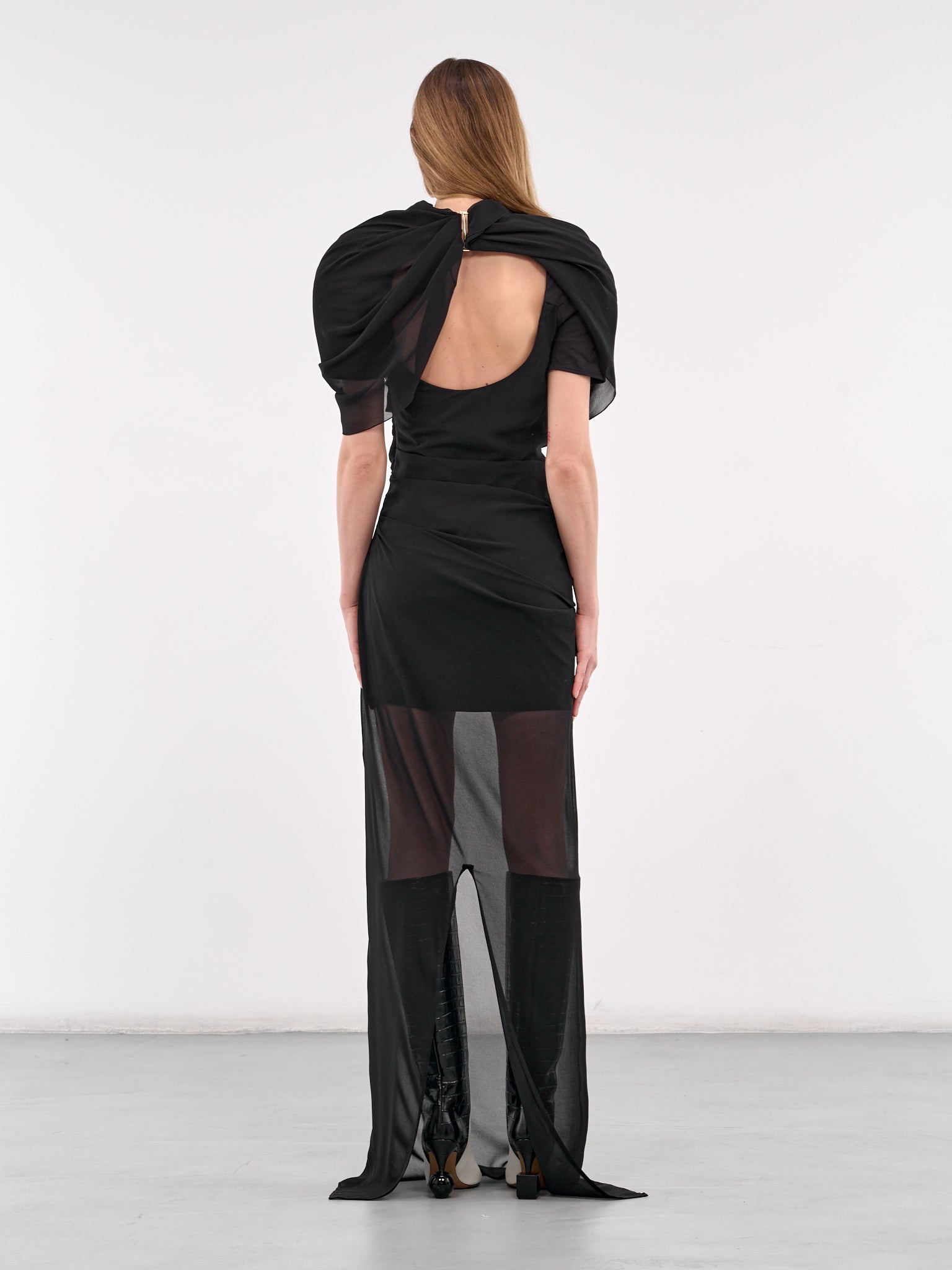 Draped Maxi Dress - 3