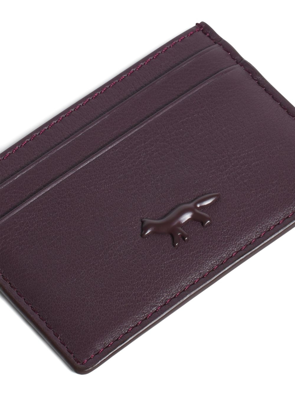 embossed leather card holder - 3