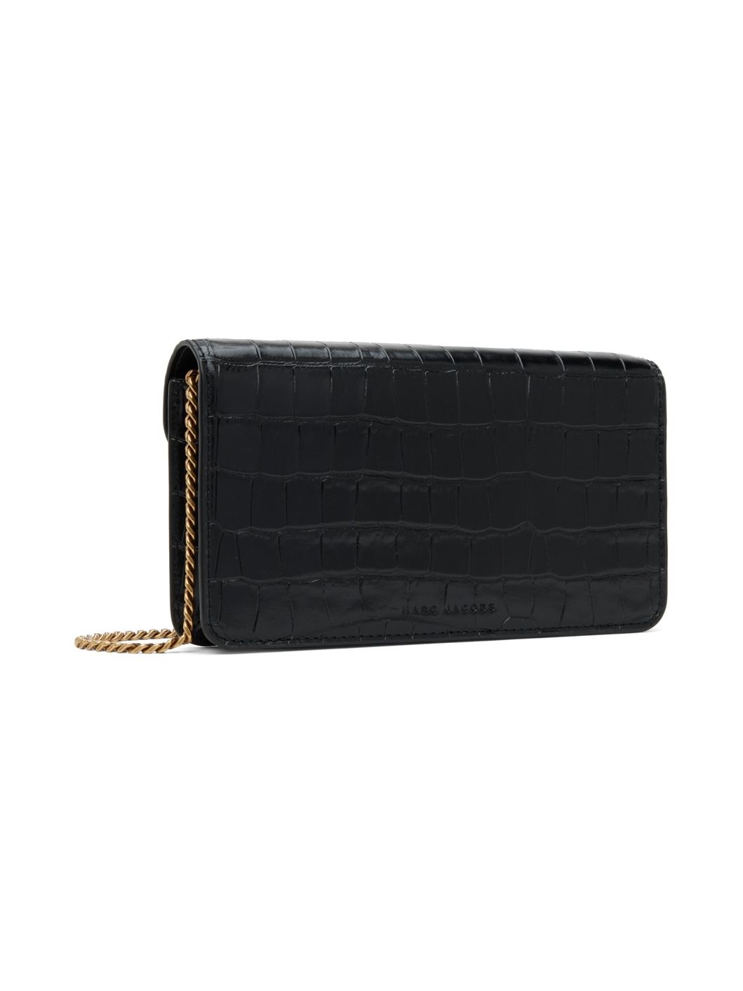 Black 'The Envelope Croc Chain' Bag - 3