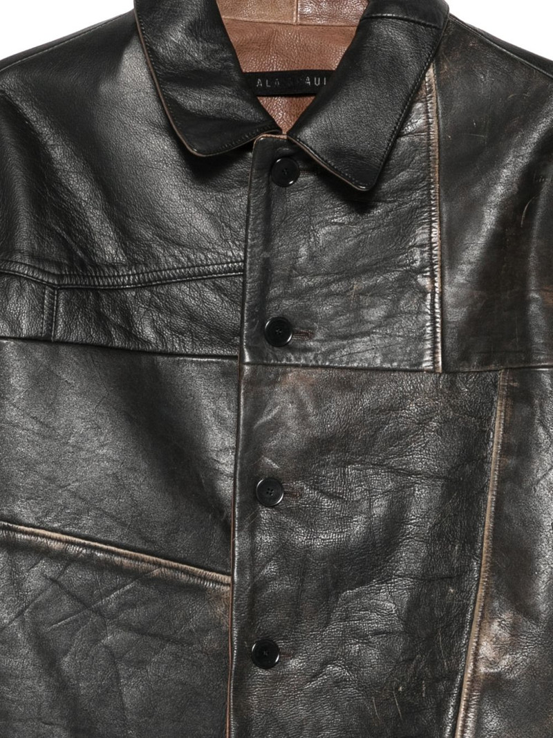 panelled leather jacket 3