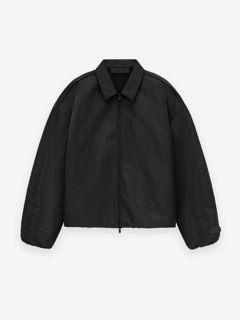 Textured Nylon Coaches Jacket - 1