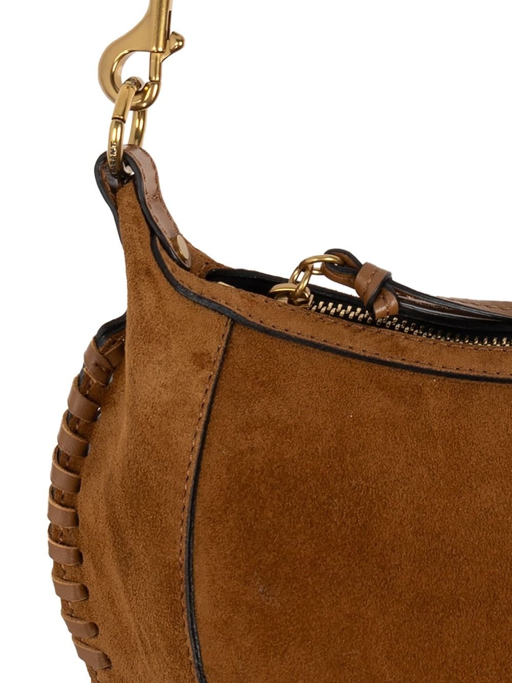 logo-stamp suede bag - 6