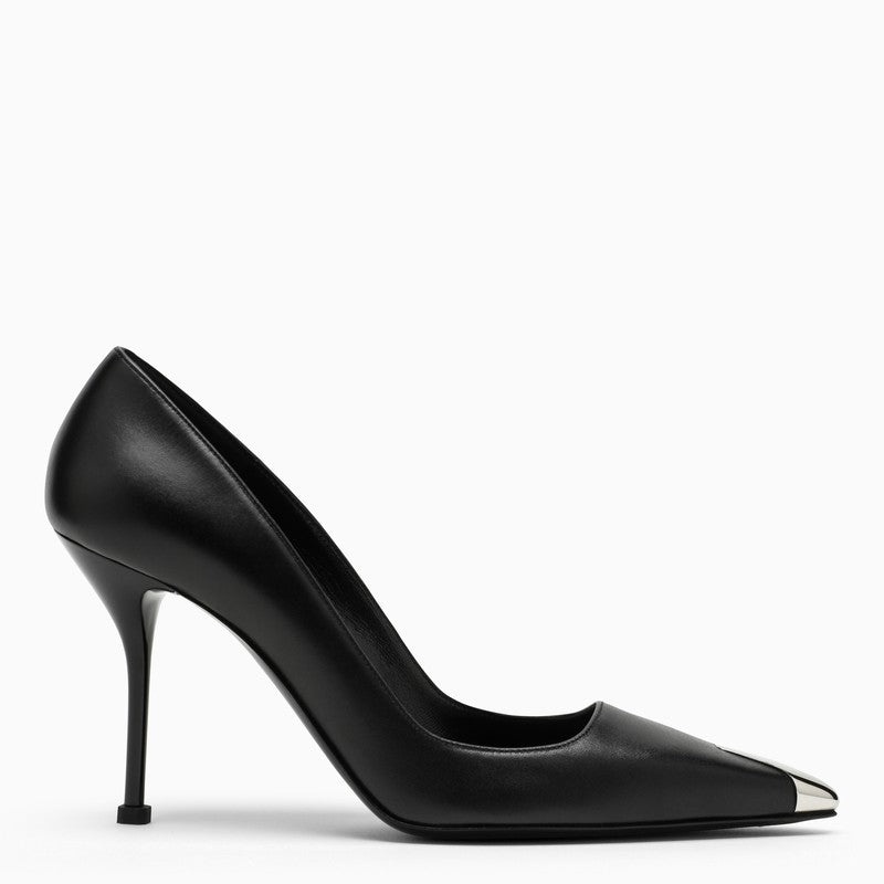 Alexander Mcqueen Black Décolleté With Metal Tip Women - 1