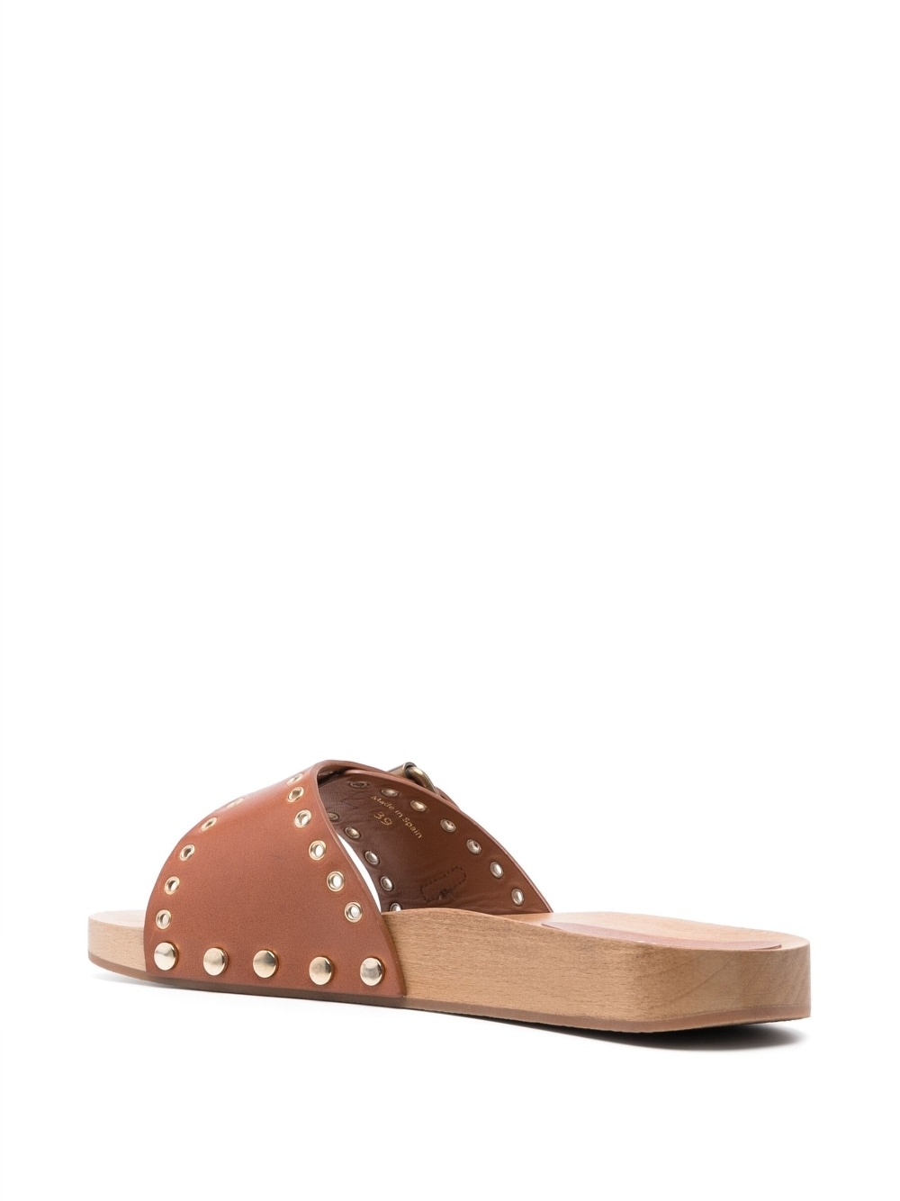 Jaso buckled clog slides - 3