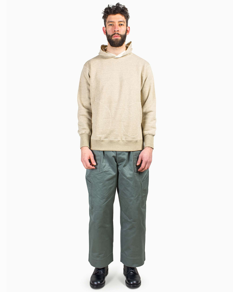 The Real McCoys The Real McCoy’s MC22112 Boxing Glove Pocket Hooded Sweatshirt Oatmeal outlook