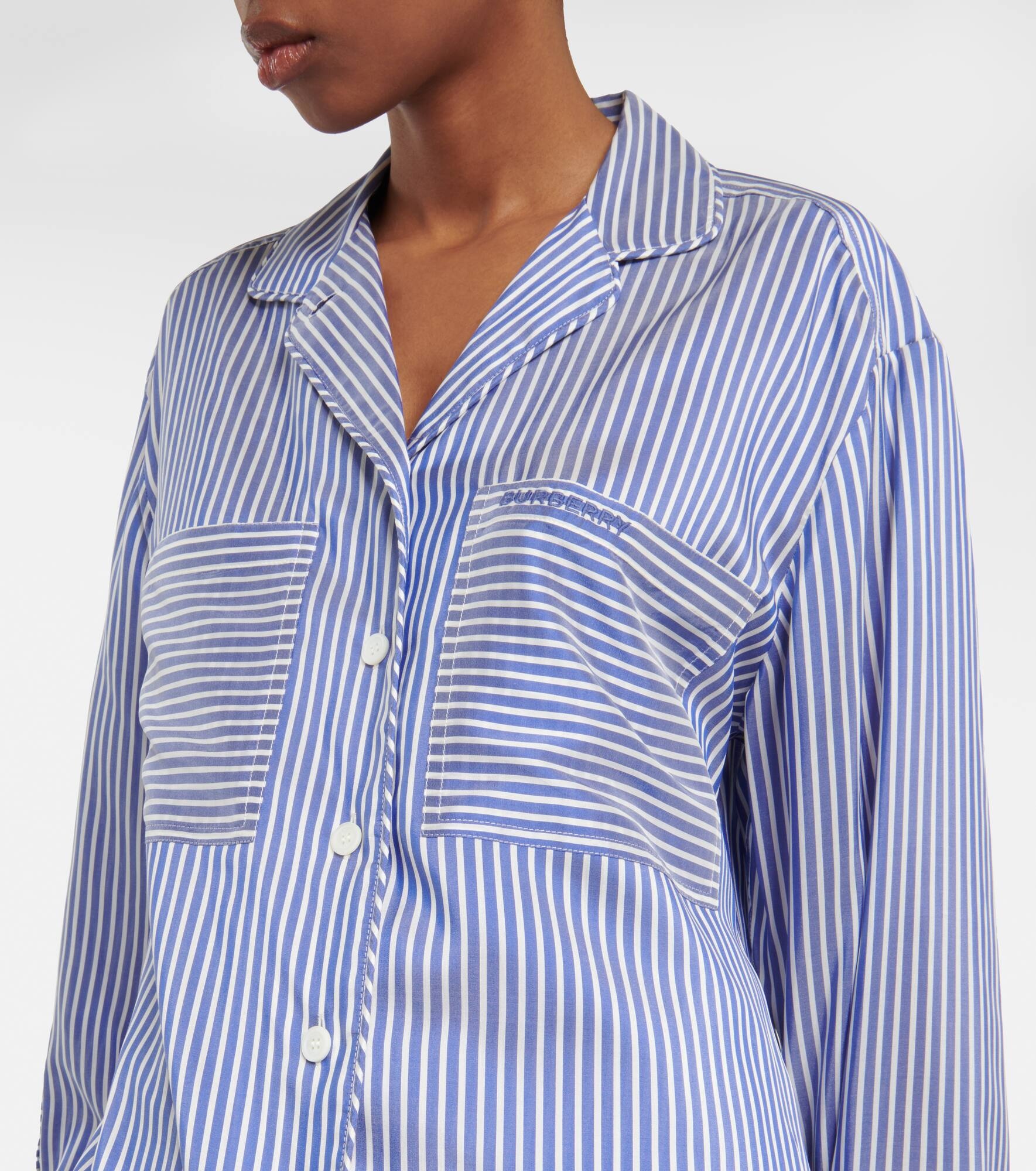 Striped silk shirt - 4