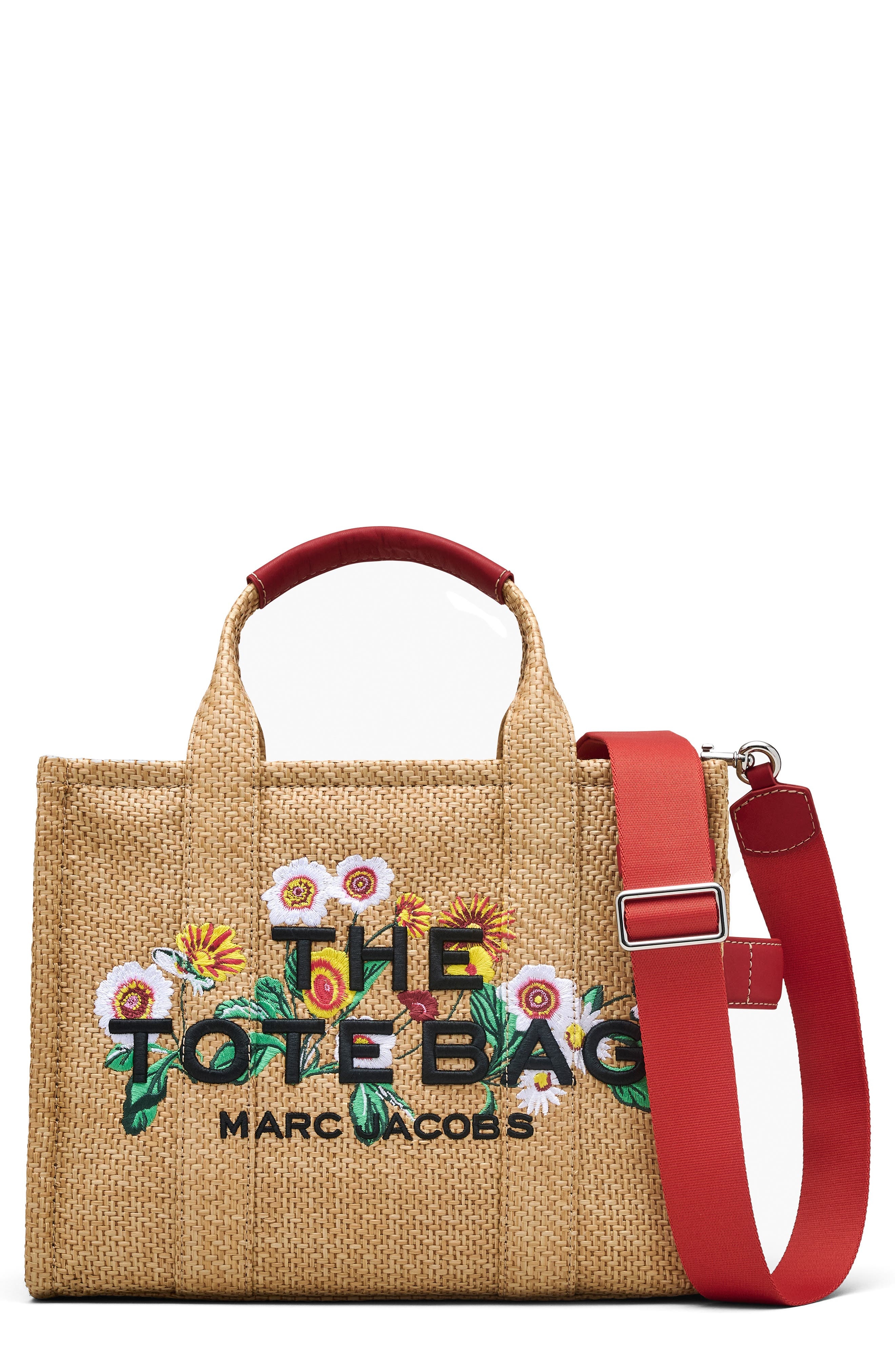 Marc Jacobs The Medium Faux Raffia Tote in Natural at Nordstrom - 1