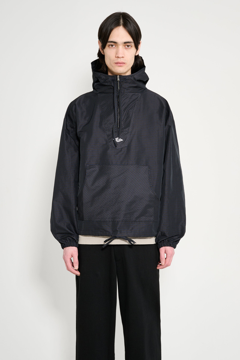 UMBRO CHECK MASK ANORAK NAVY / DARK BROWN 1