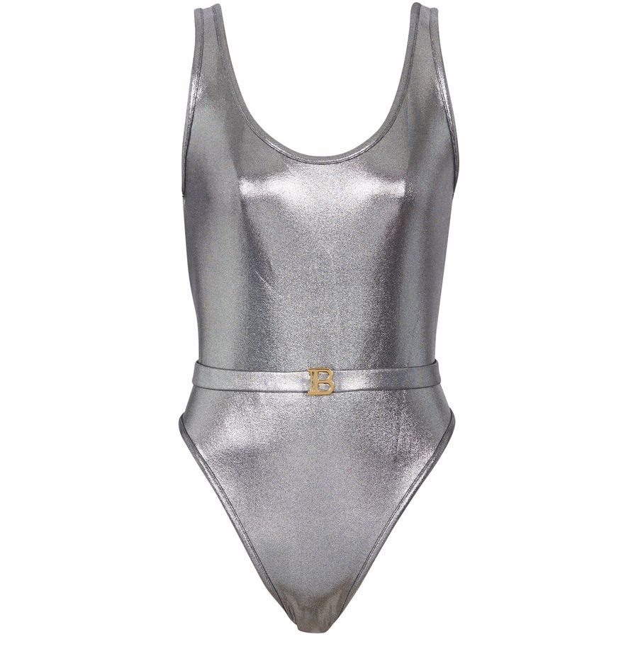 Balmain B Metallic Swimsuit | 24s | REVERSIBLE