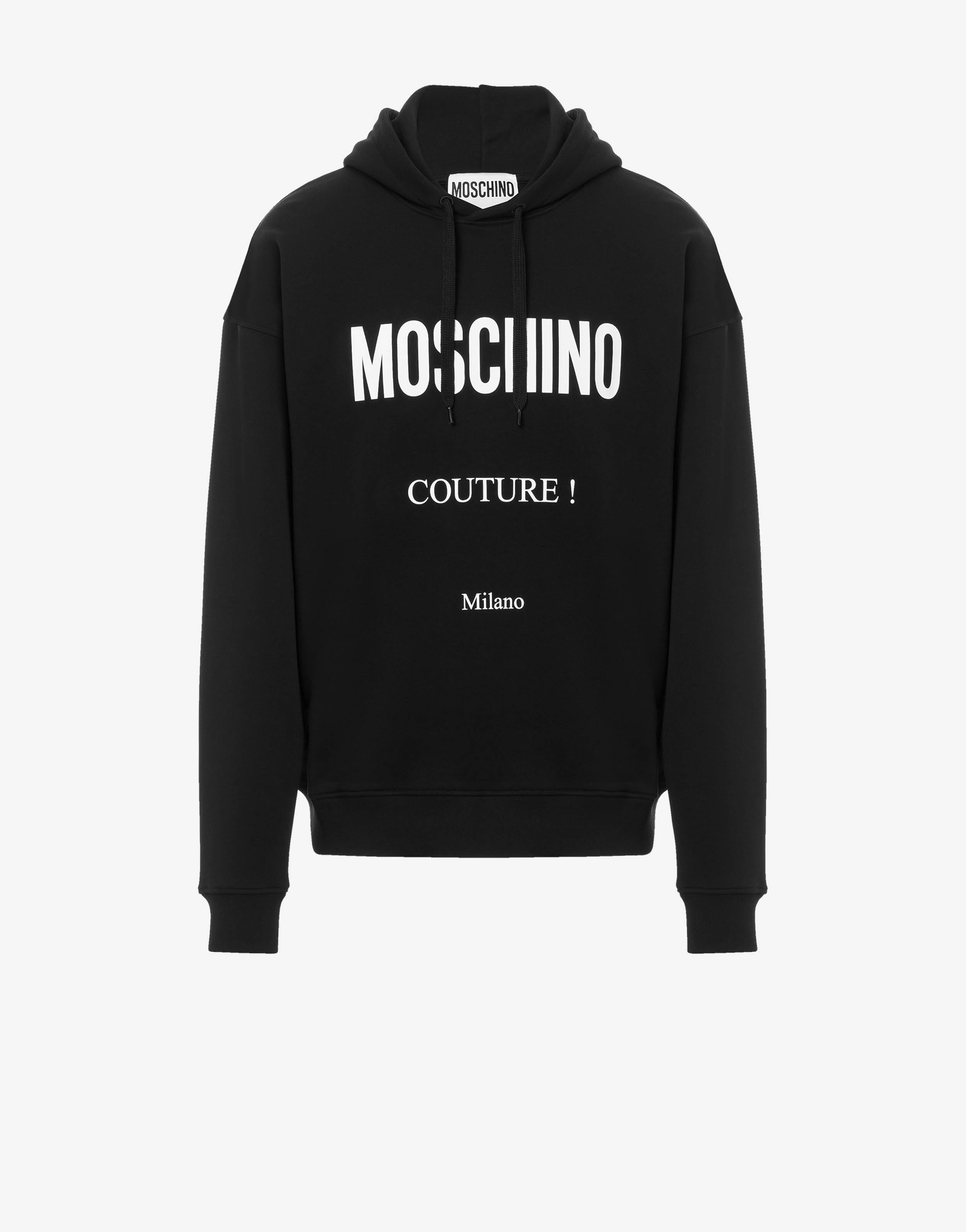 MOSCHINO COUTURE COTTON SWEATSHIRT - 1