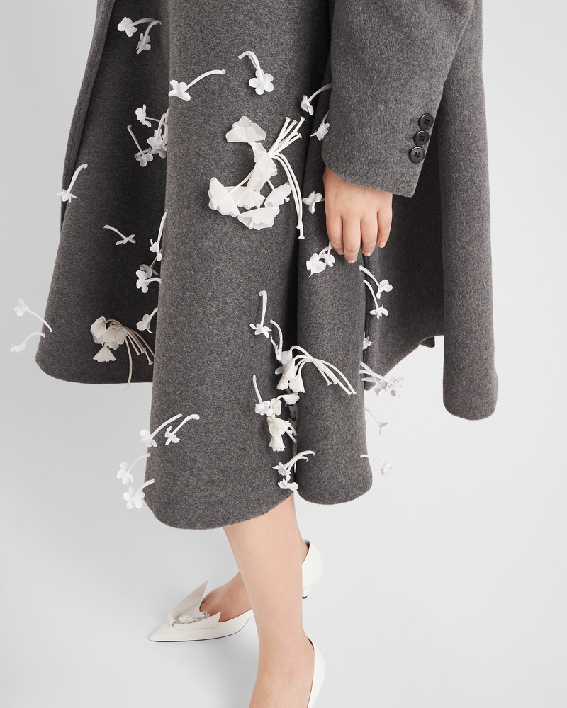 Embroidered velour midi-skirt 3
