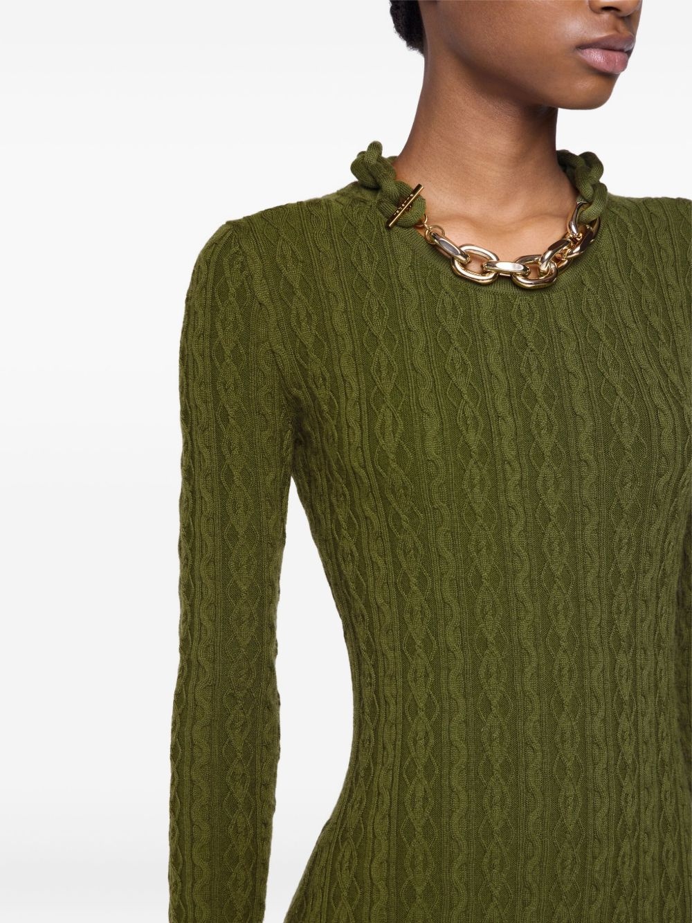 wool maxi dress - 6