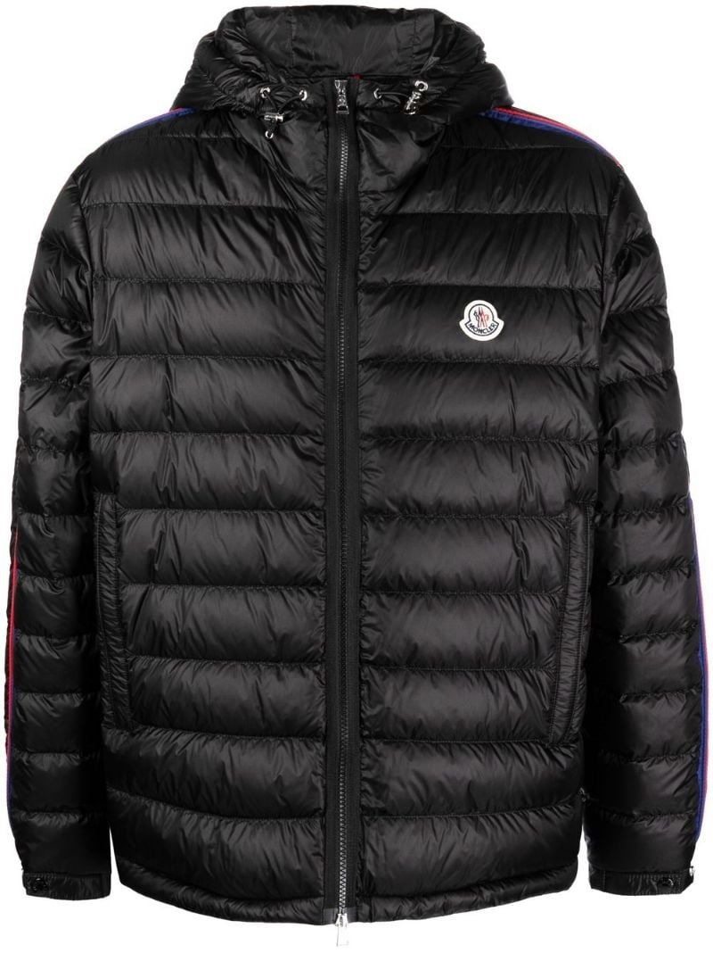 Agout logo-patch puffer jacket - 1