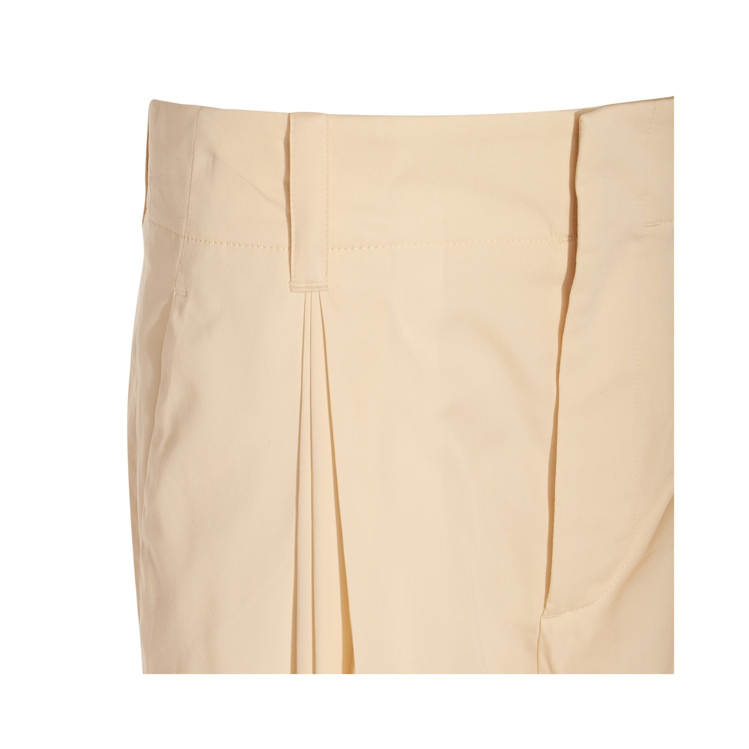 LIGHT BEIGE COTTON PANTS - 3