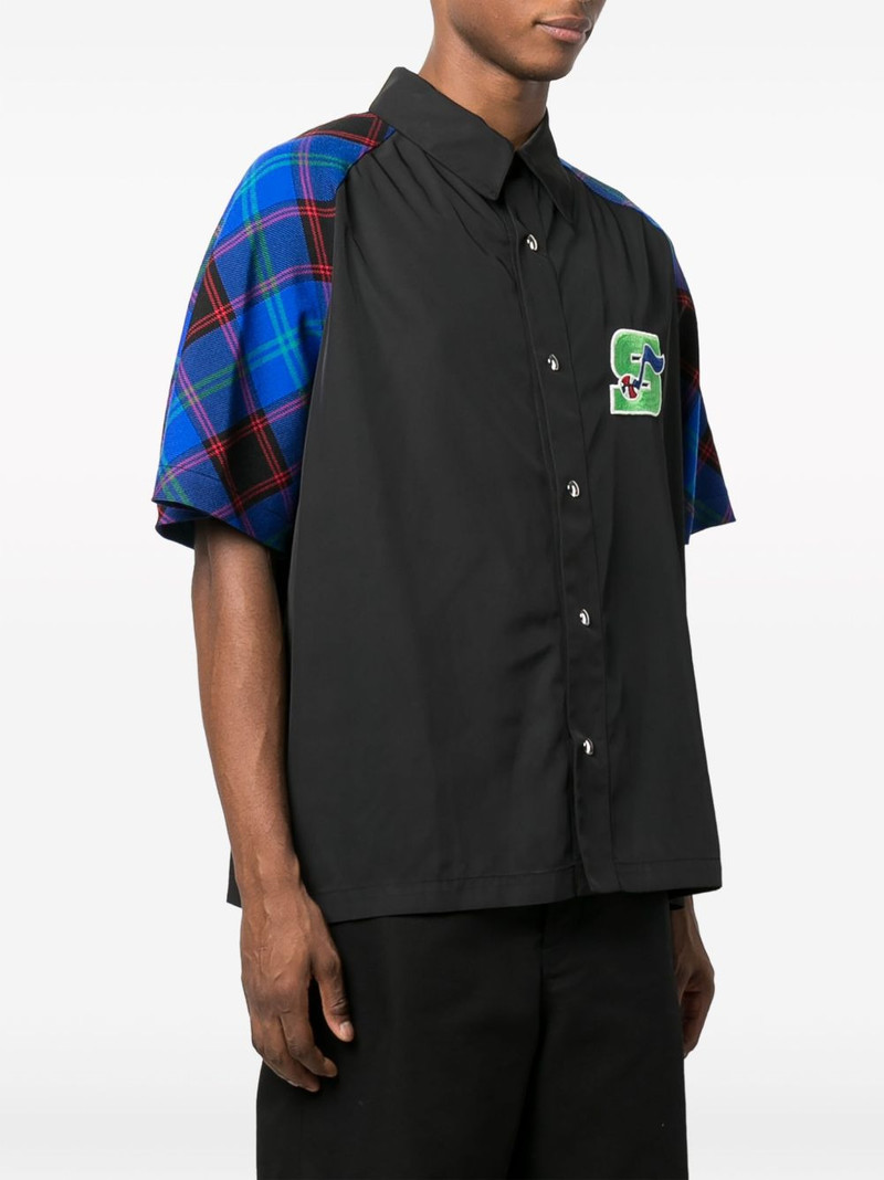 colour-block short-sleeved shirt 3