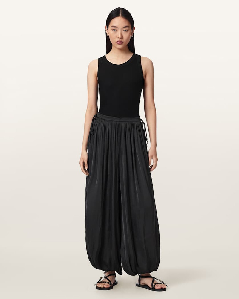 ALLSAINTS ESHE BAGGY FIT SATIN PANTS outlook