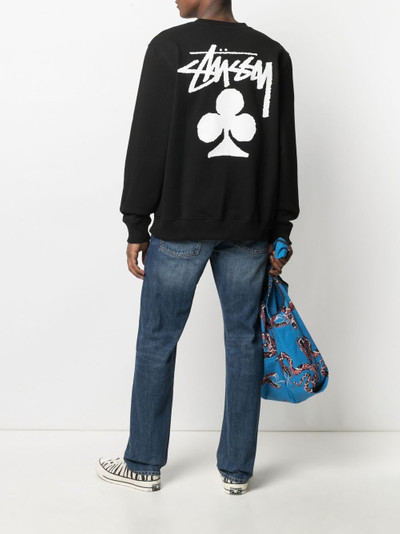 Stüssy club logo crewneck sweatshirt outlook