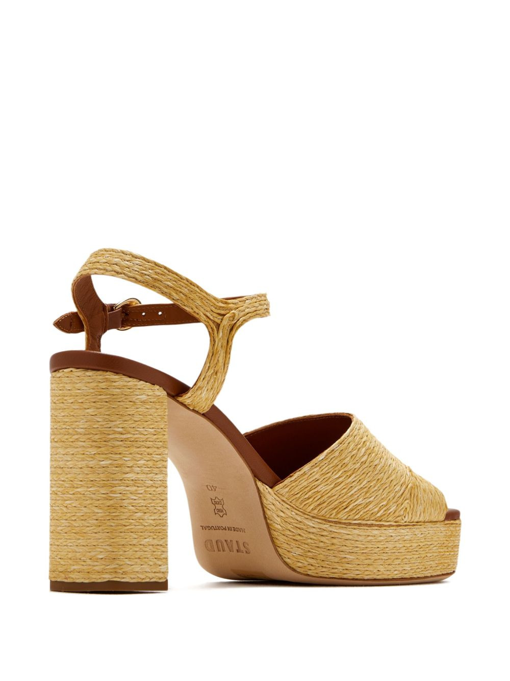 90mm Jodie raffia platform sandals - 4
