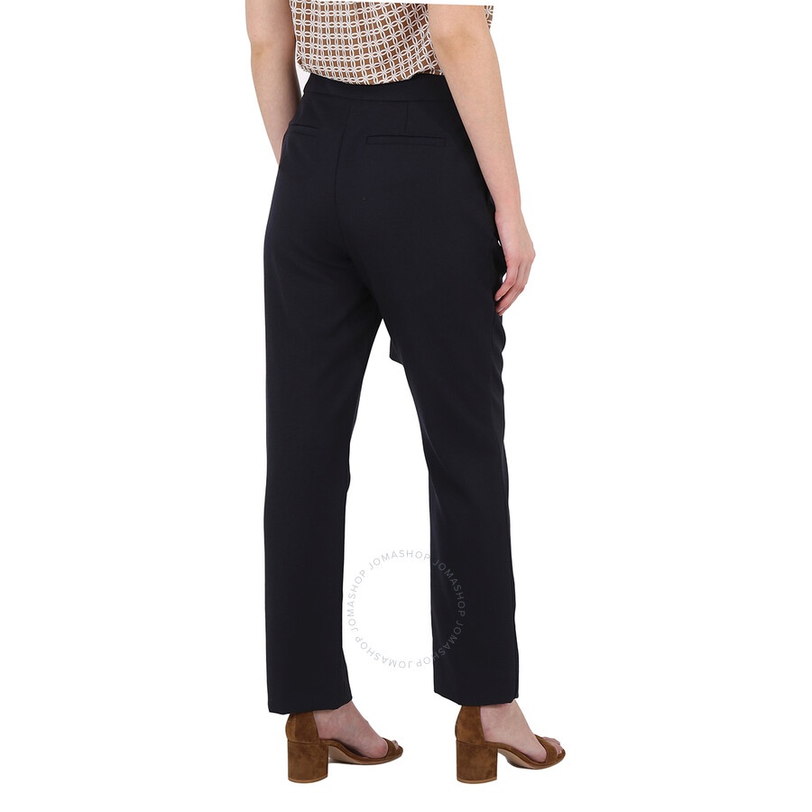 Victoria Beckham Ladies Pants Navy Front Tie Pant - 6