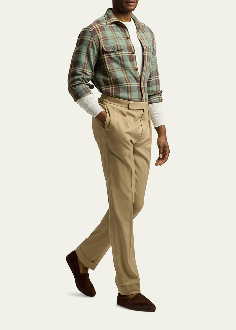 Ralph Lauren Men's Gregory Wool Double-Pleated Trousers outlook