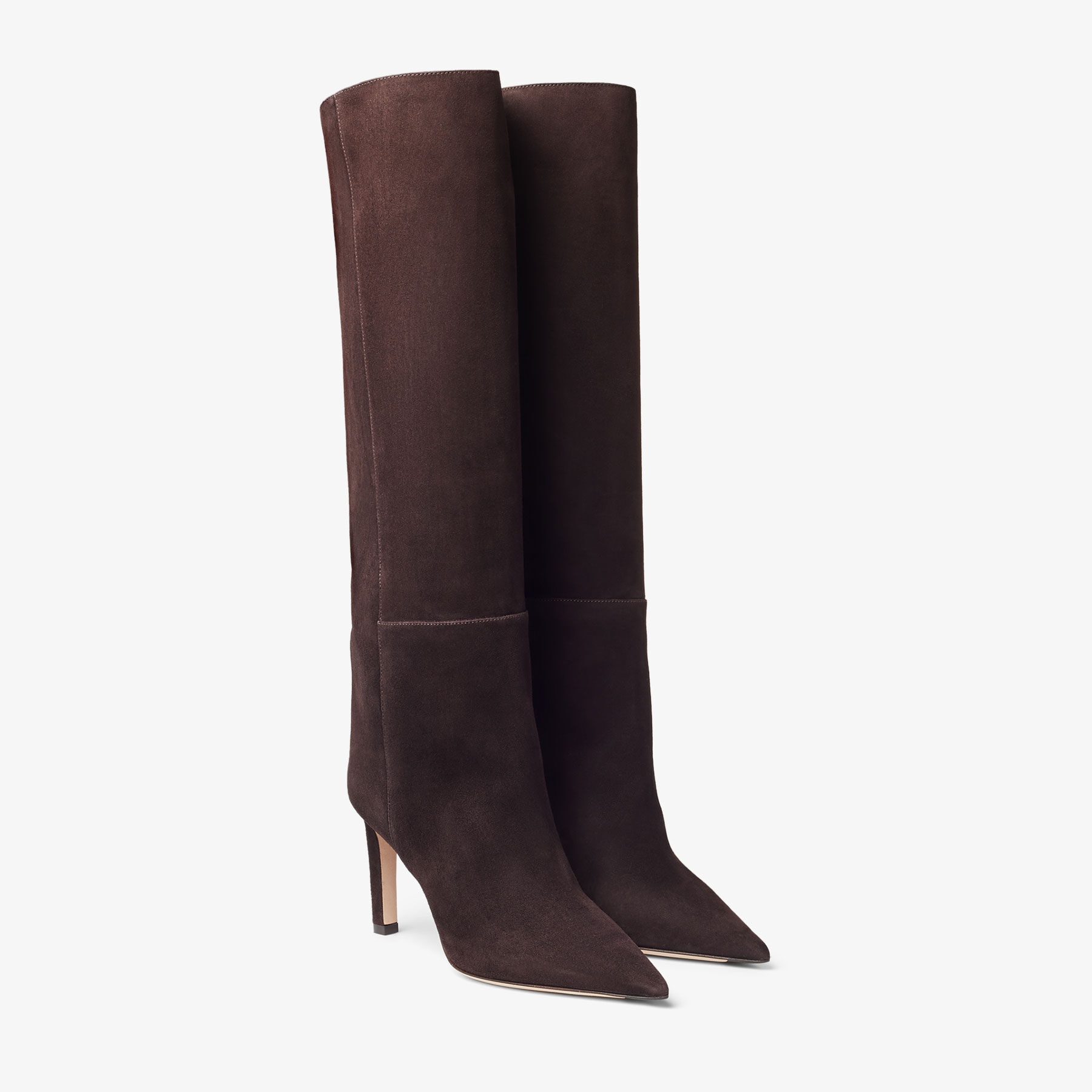 Alizze Knee Boot 85
Coffee Suede Knee-High Boots - 3