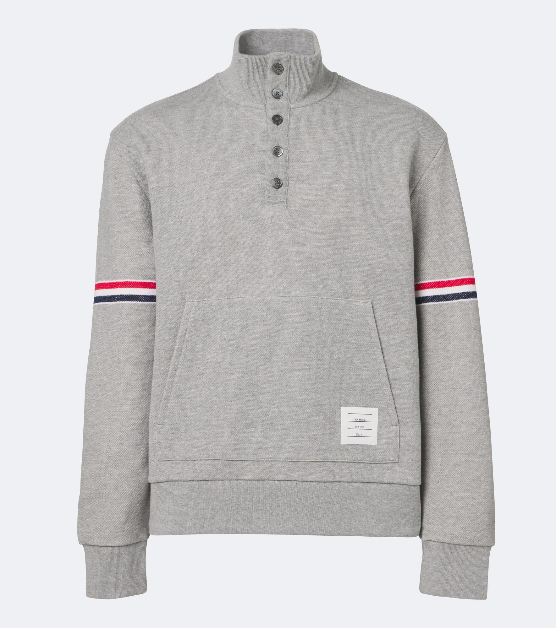 Cotton piqué sweatshirt - 1