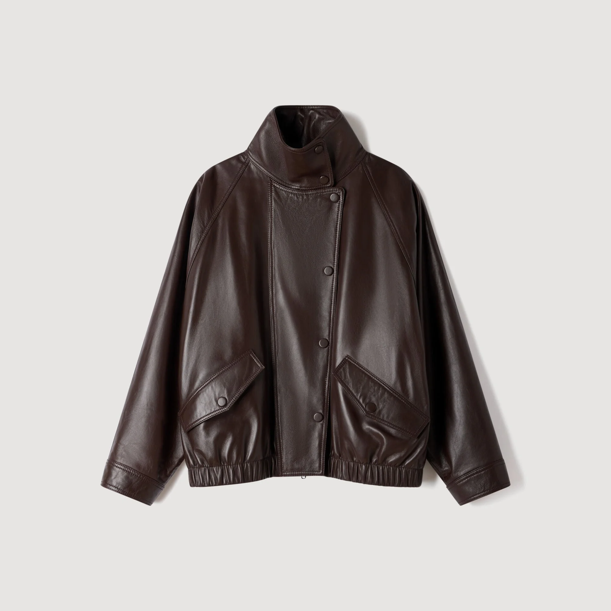 OVERSIZED LEATHER JACKET - 1