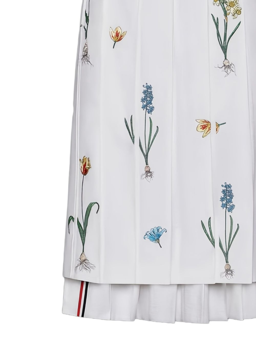 floral-embroidery midi skirt - 2