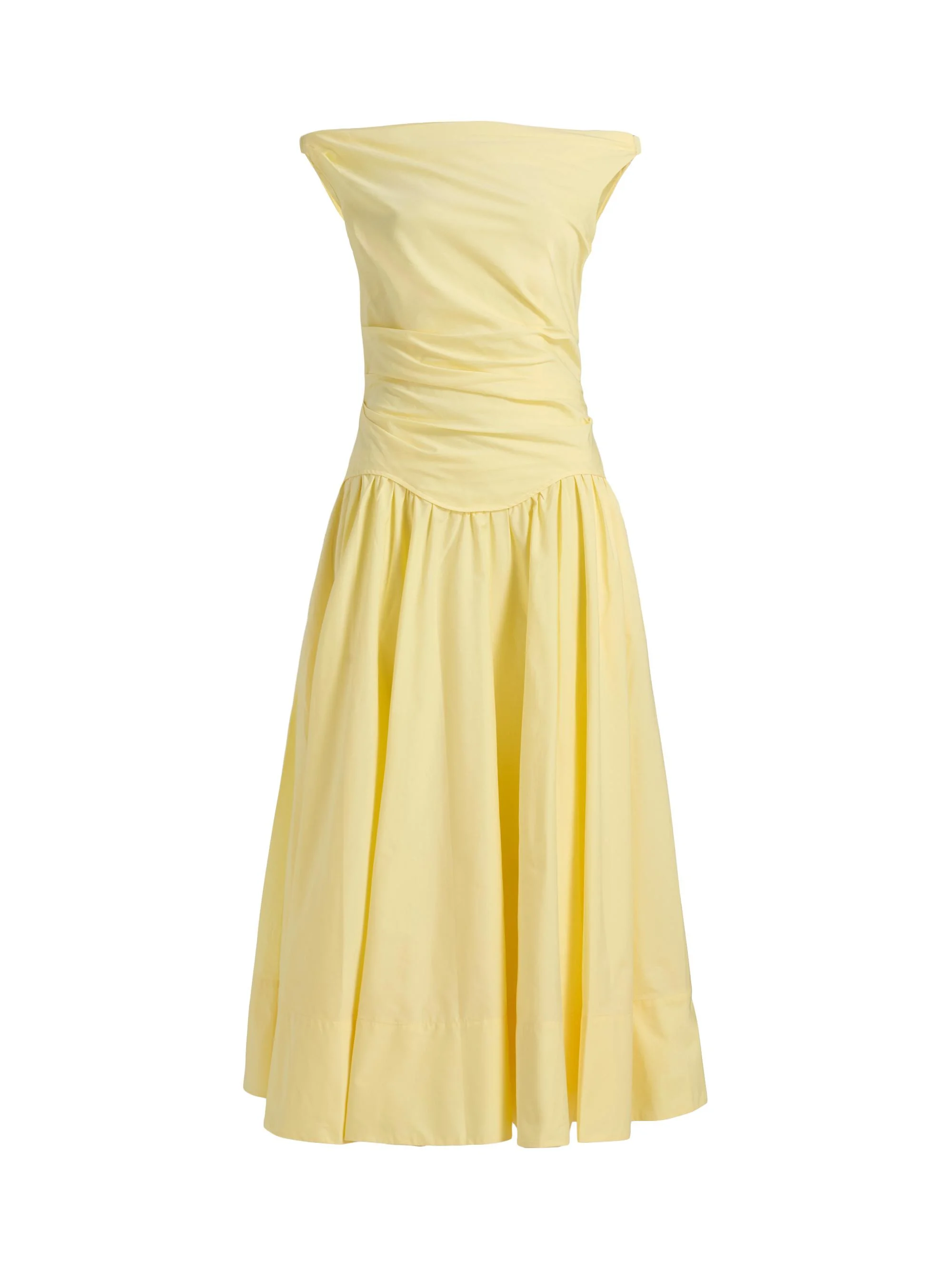 Women's Cersei Off-The-Shoulder Midi-Dress - Buttercream - 1