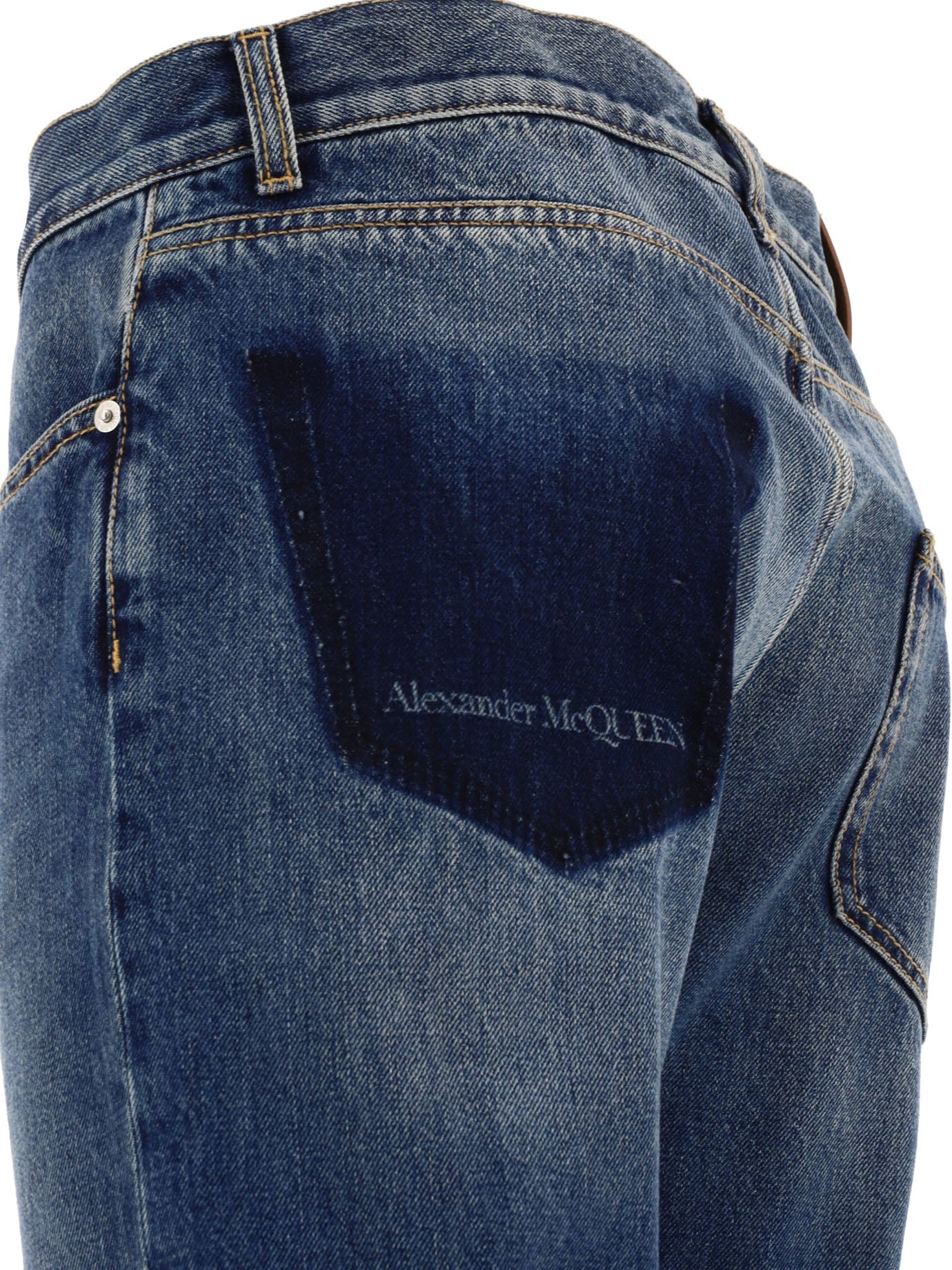 Alexander Mcqueen Jeans With Logo Detail - 4