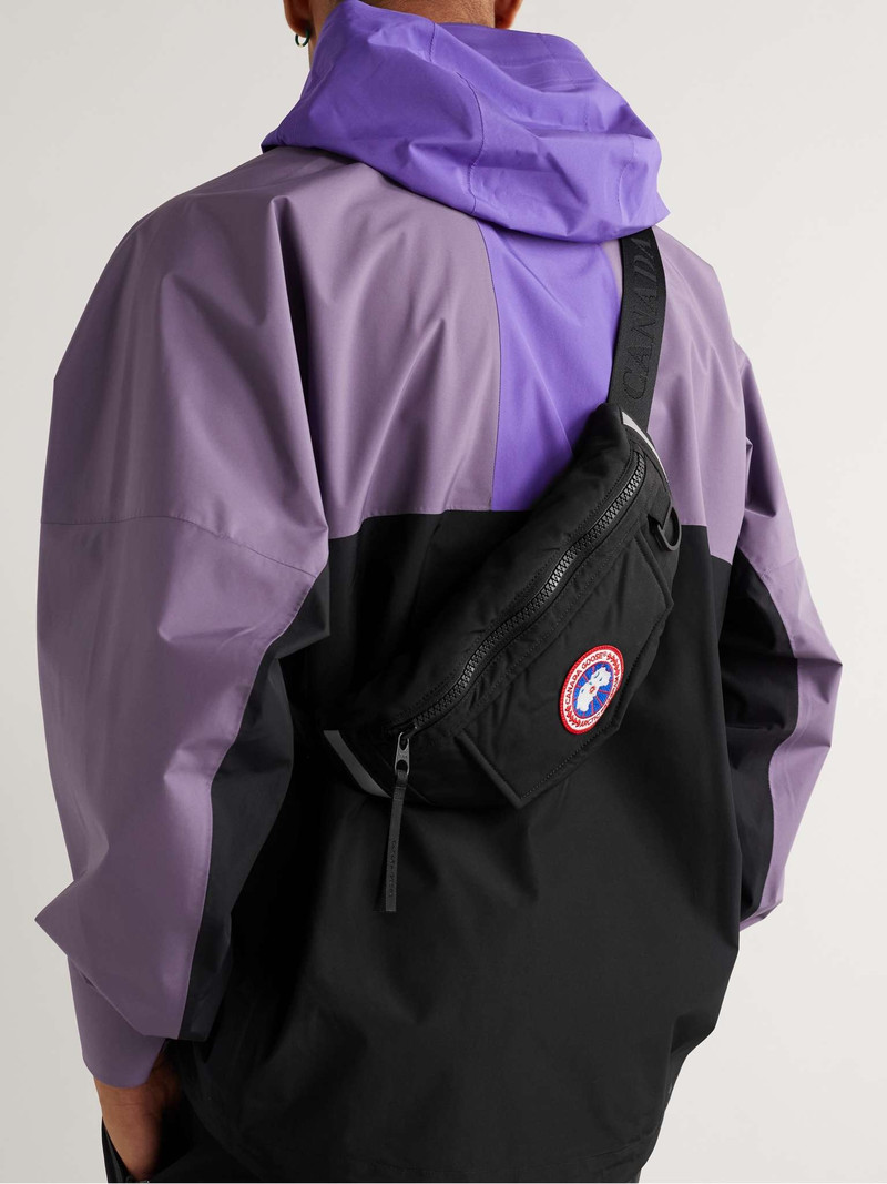 Canada Goose Logo-Appliquéd Webbing-Trimmed Shell Belt Bag outlook