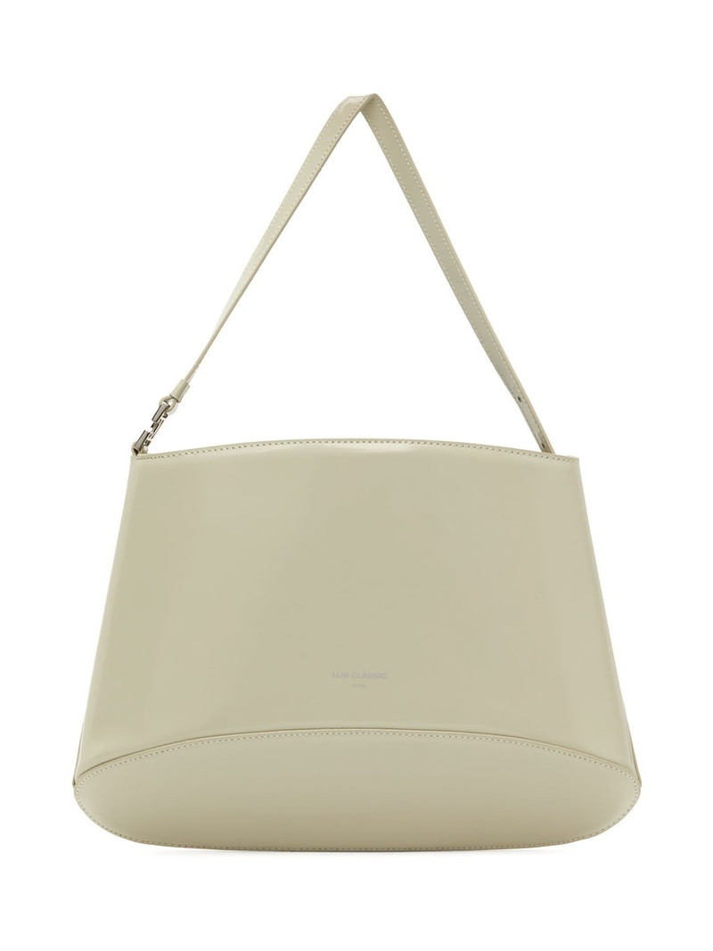 Beige Leather Shoulder Bag - 1