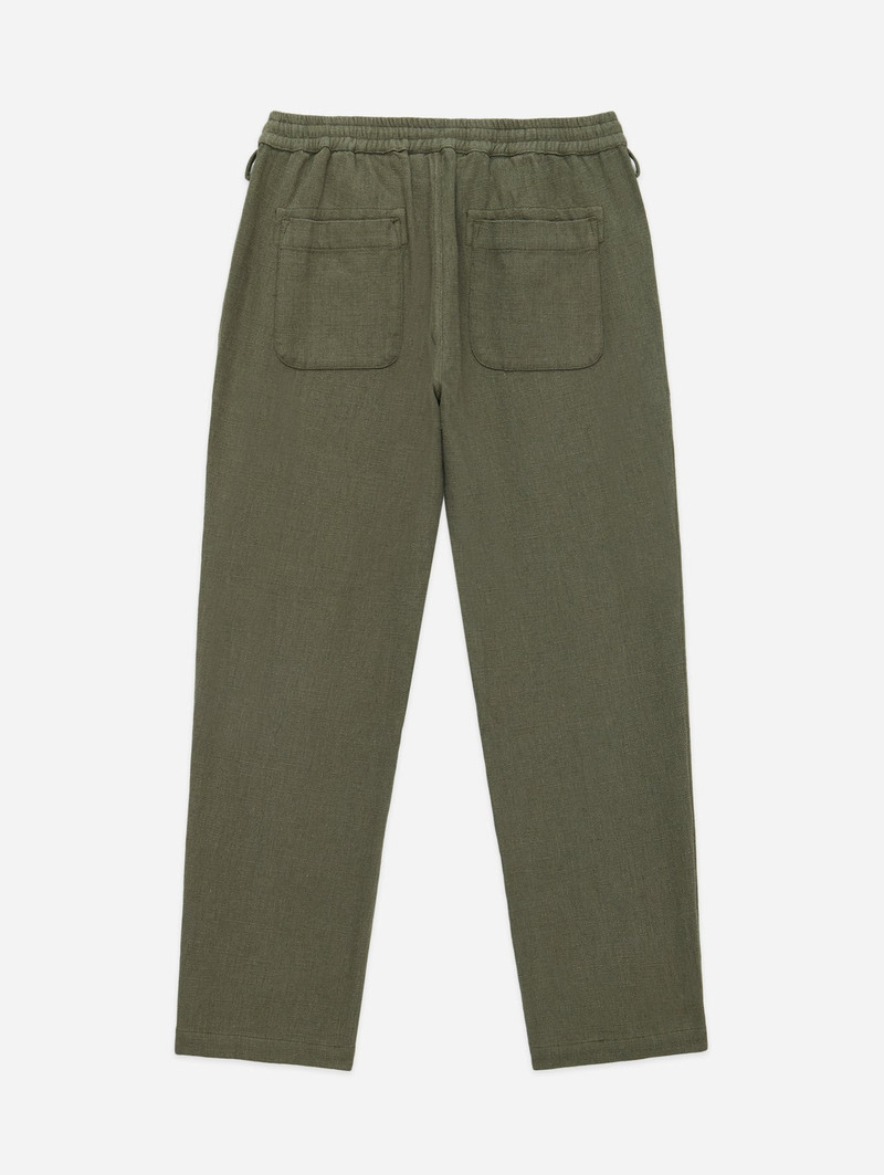 3sixteen Easy Pant - Olive Cotton/Linen outlook