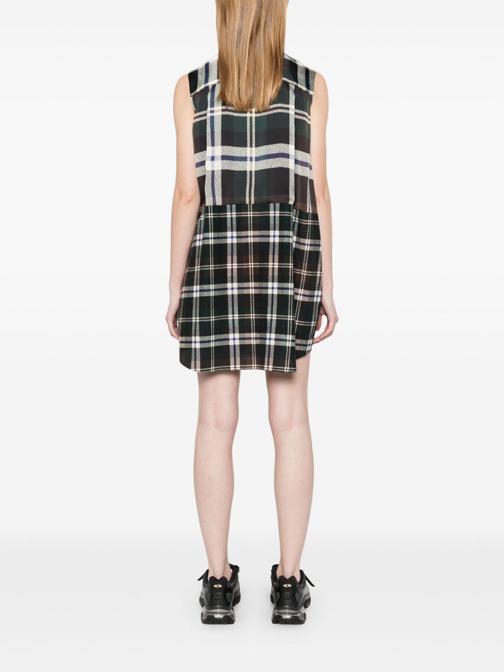 checked mini dress - 4