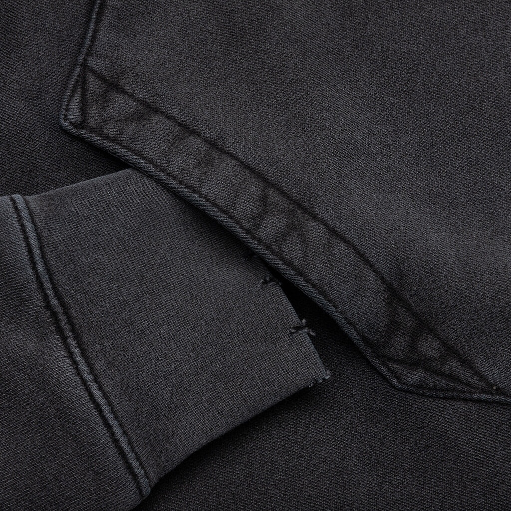 VINTAGE CRYSTAL STAR HOODIE - BLACK - 5