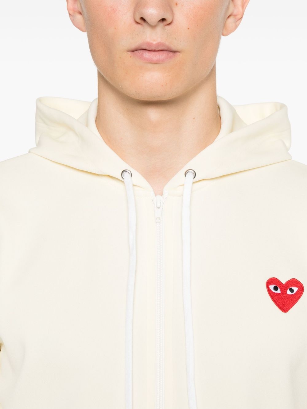 heart-motif zip-up hoodie - 5