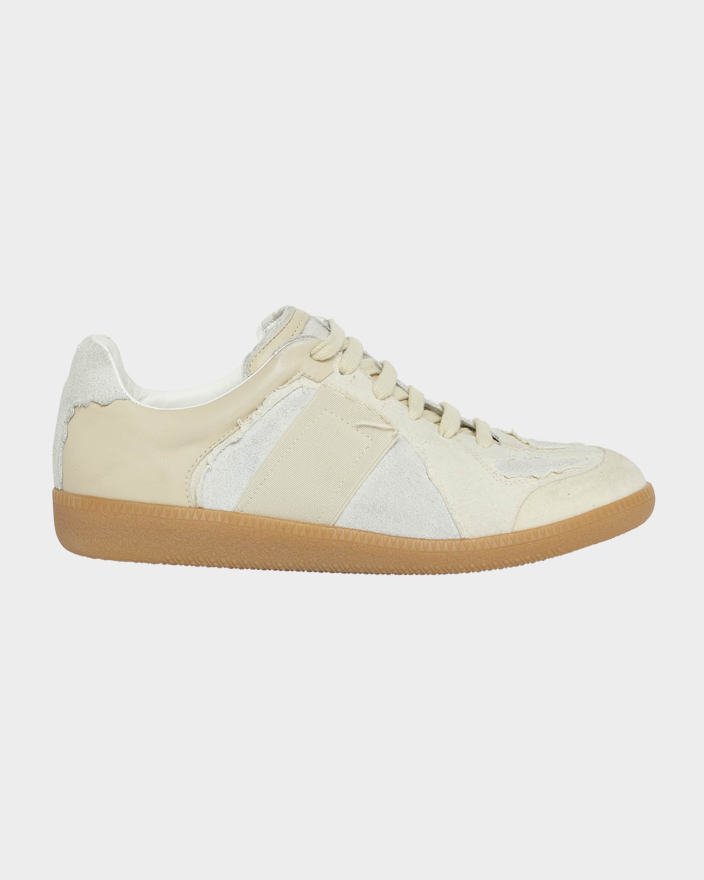 Maison Margiela Replica Low-Top Leather Sneakers neimanmarcus