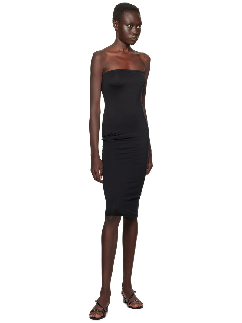 CDLP Black Lightweight Tube Midi Dress outlook