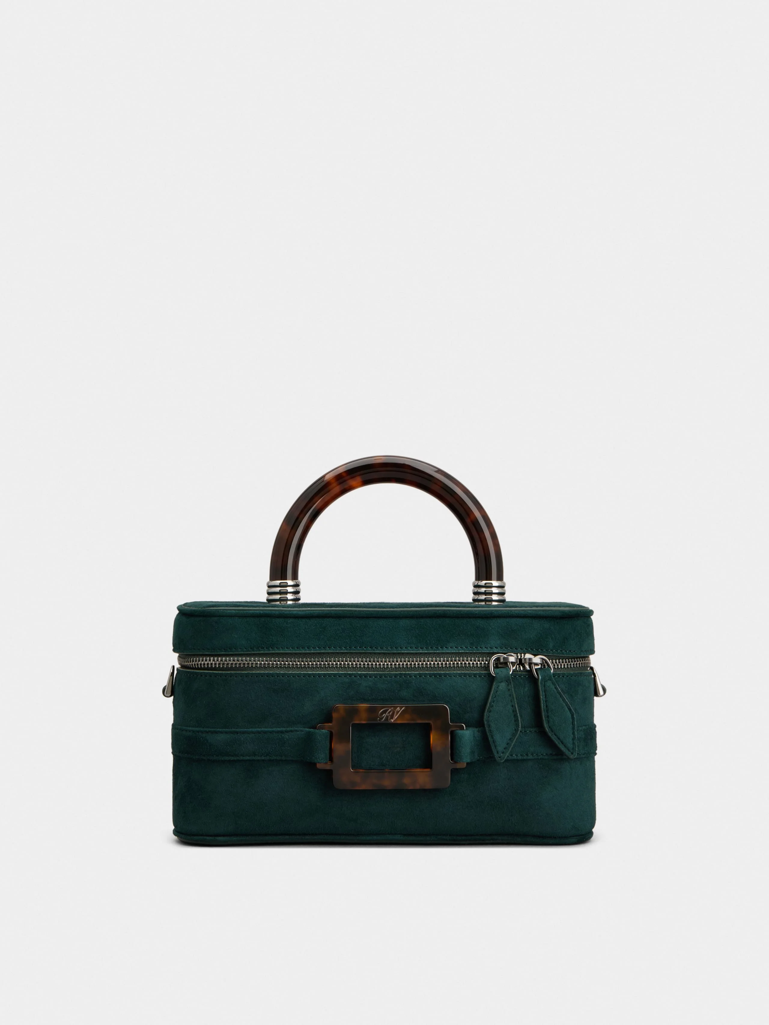 Vanity Belle Vivier Mini Bag in suede - 1