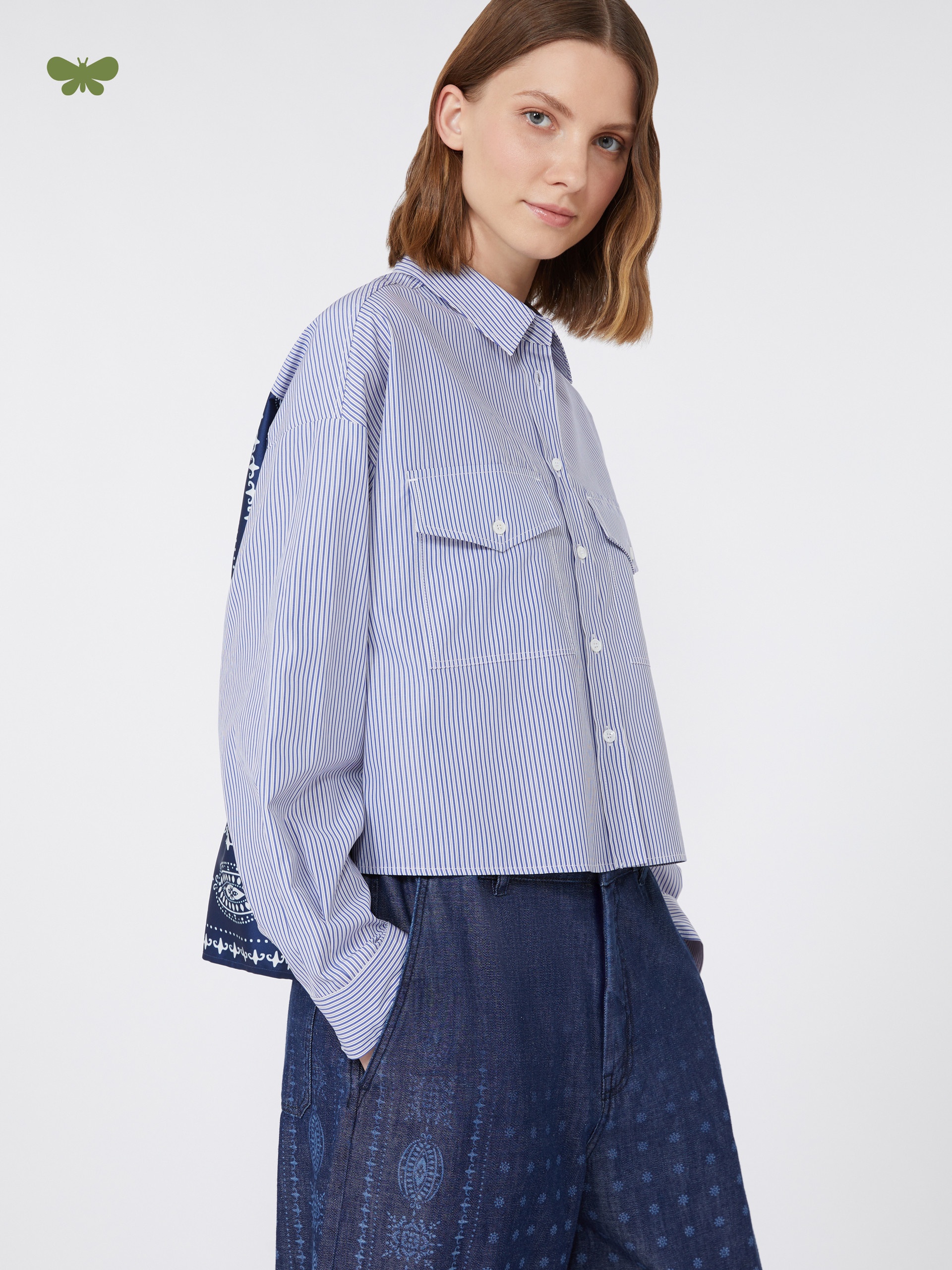 DORIA Heavy cotton canvas shirt - 5