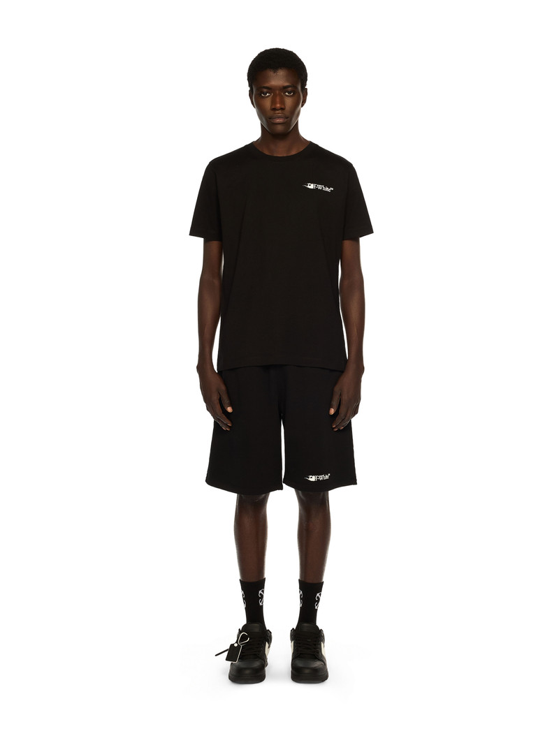 Off-White Ink Arrow Skate Sweatshorts outlook