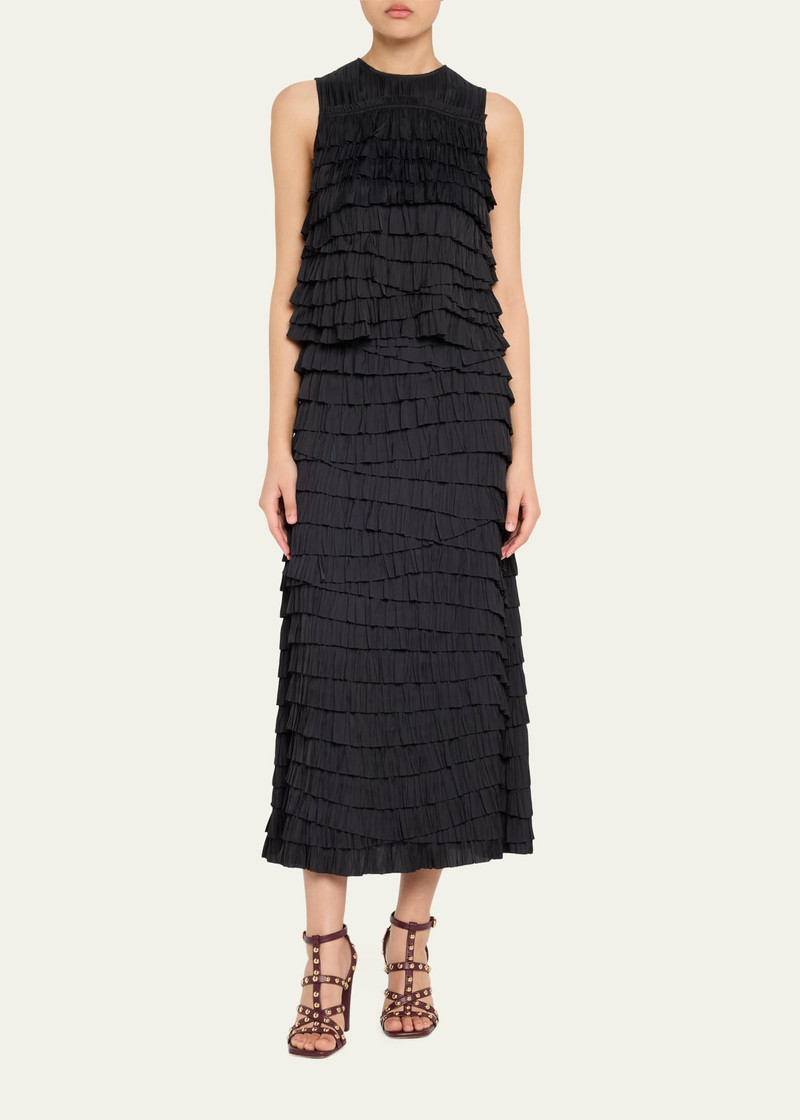 ULLA JOHNSON Eloise Layered Ruffle Skirt outlook