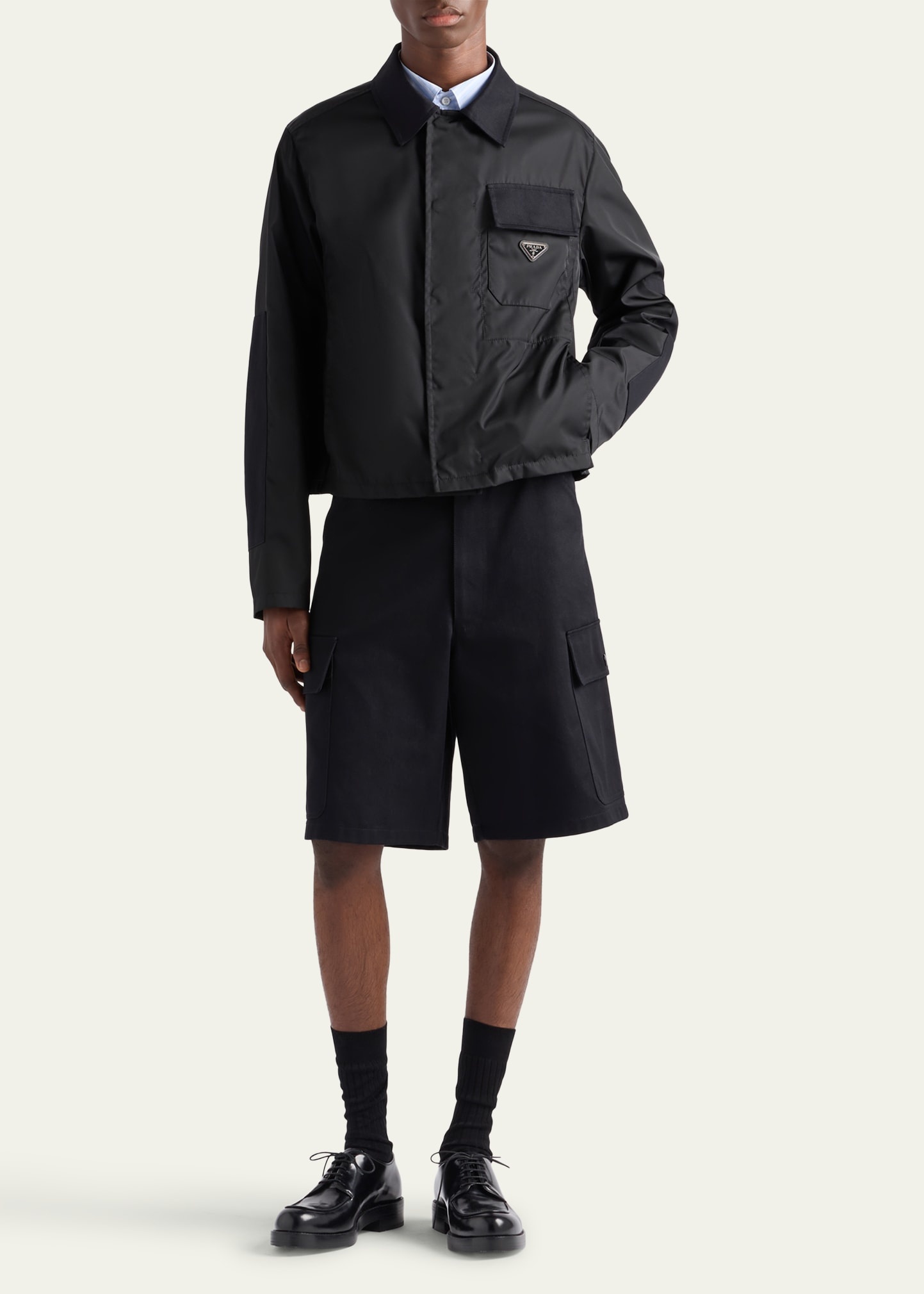 Men's Cropped Re-Nylon Jacket - 2