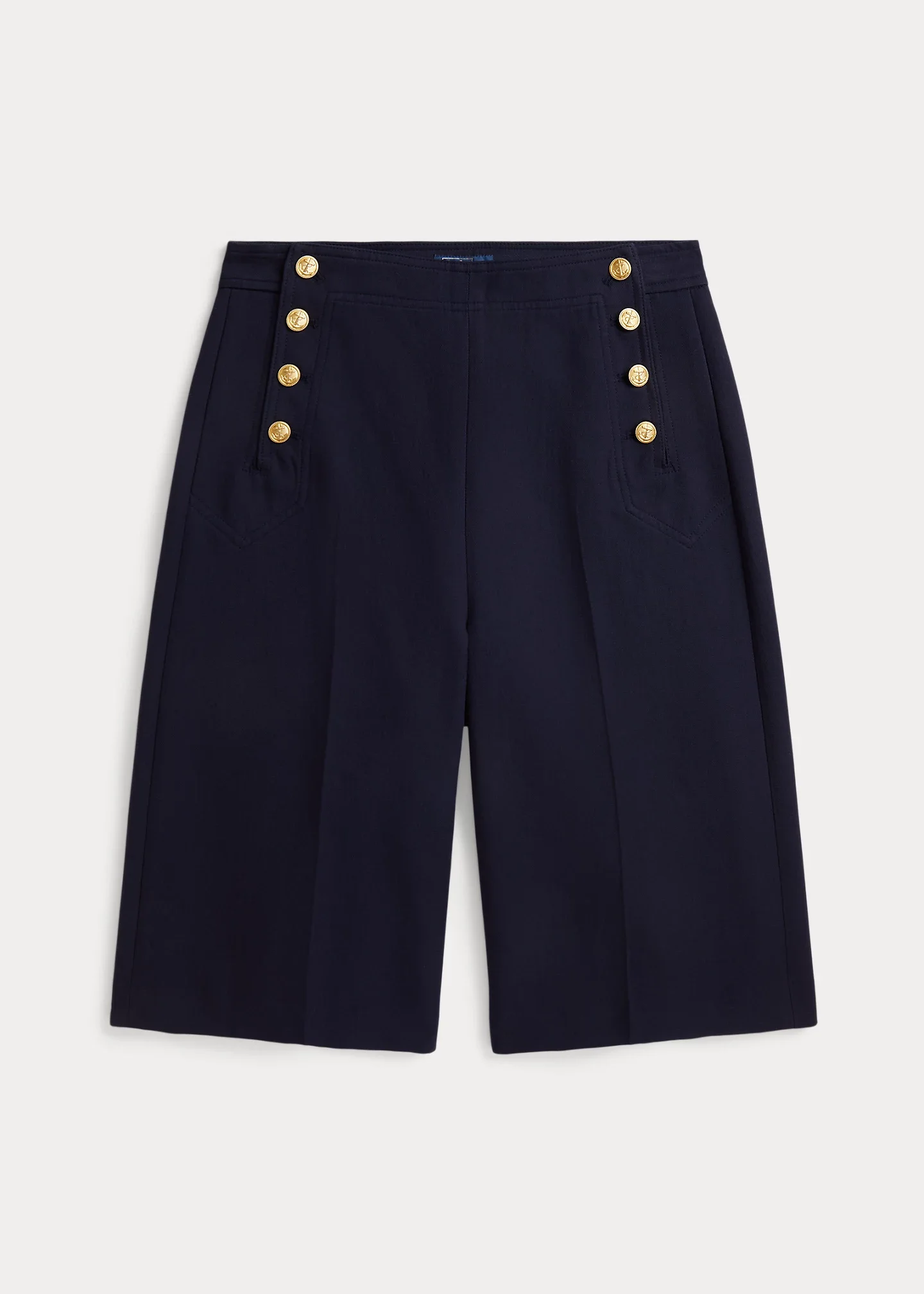 Beaton Cotton-Wool Culotte Pant - 1