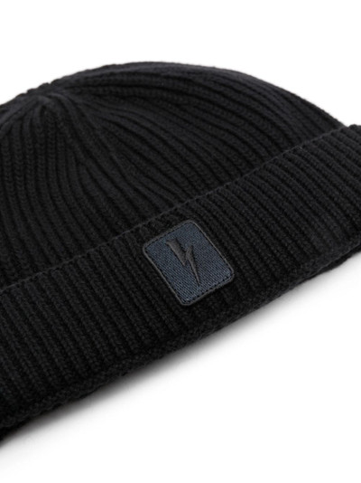 Neil Barrett logo-embroidered ribbed knit beanie outlook