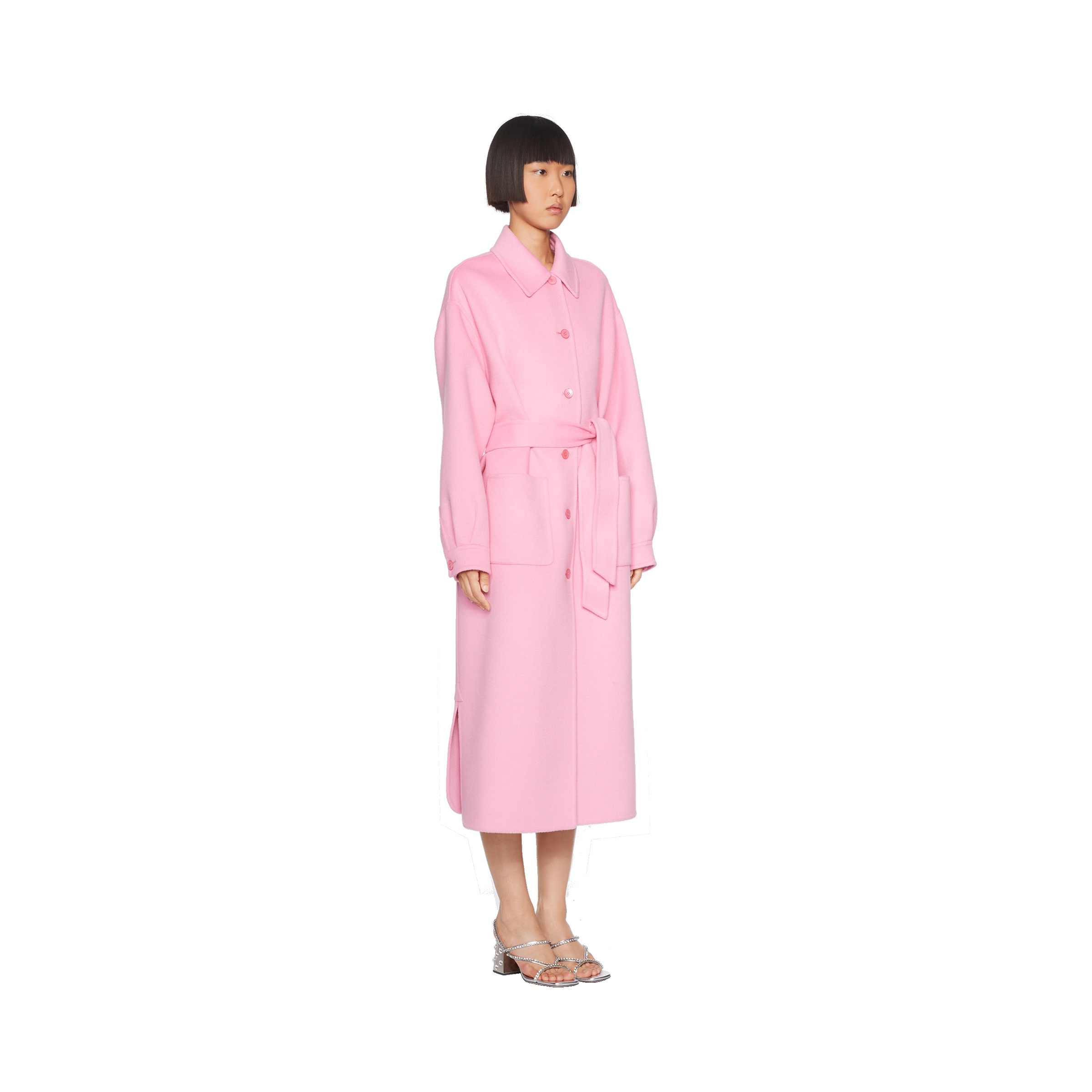 Single-breasted cashgora coat - 3