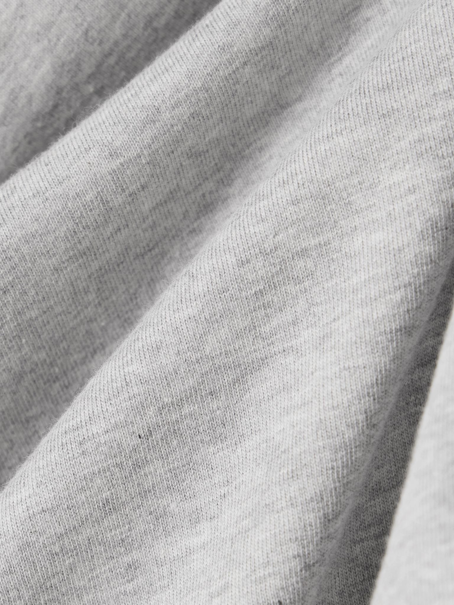 Off-the-shoulder draped cotton-jersey top Light gray - 4
